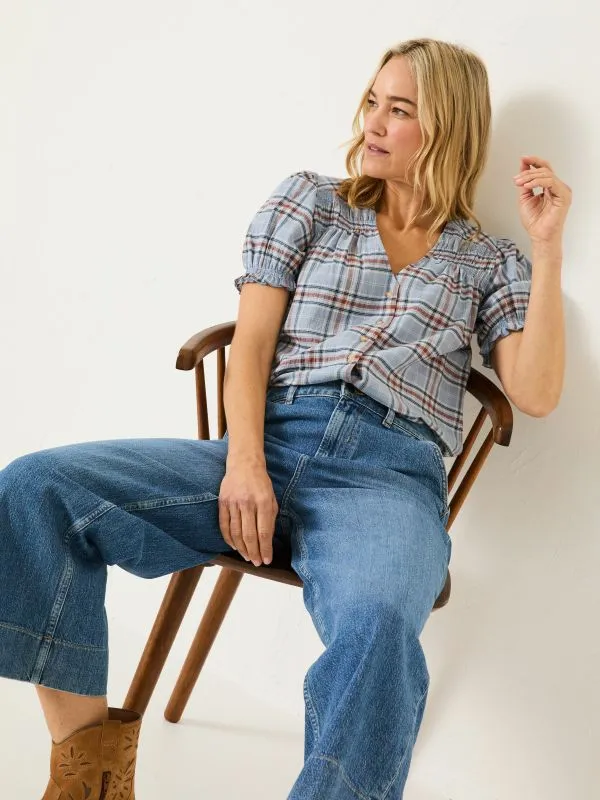 Fat Face Shirts and Blouses Women Blue Jade Blouse