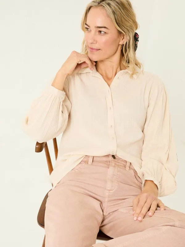 Fat Face Shirts and Blouses Women Rose Pink 100 Cotton Ebby Blouse