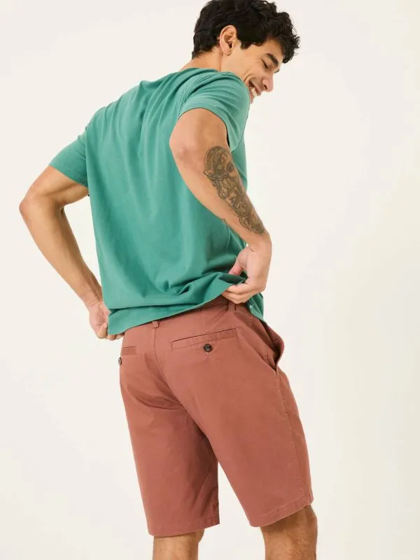 Fat Face Shorts Men Rust Brown Mawes Chino Shorts