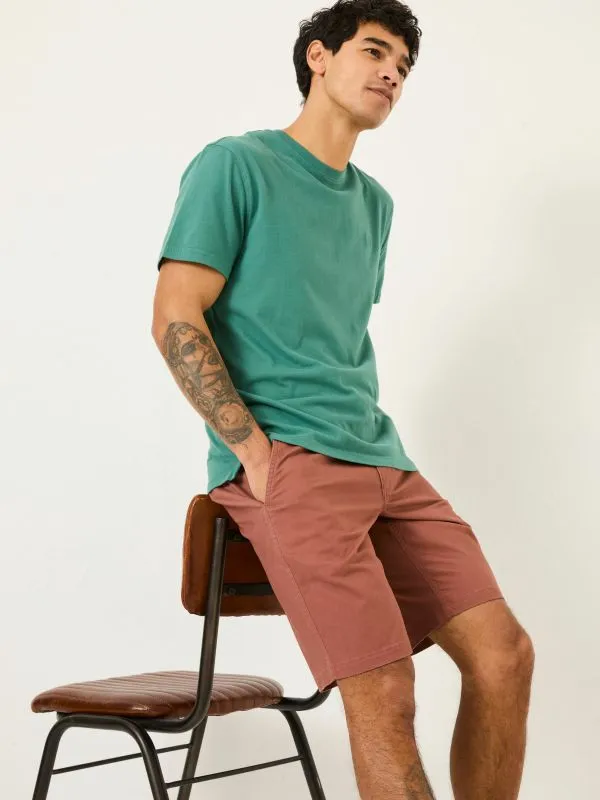 Fat Face Shorts Men Rust Brown Mawes Chino Shorts