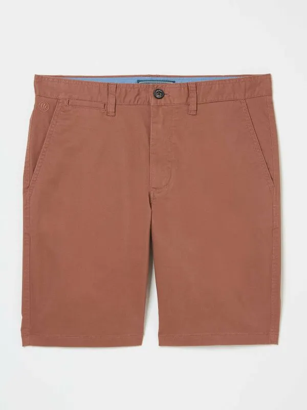 Fat Face Shorts Men Rust Brown Mawes Chino Shorts