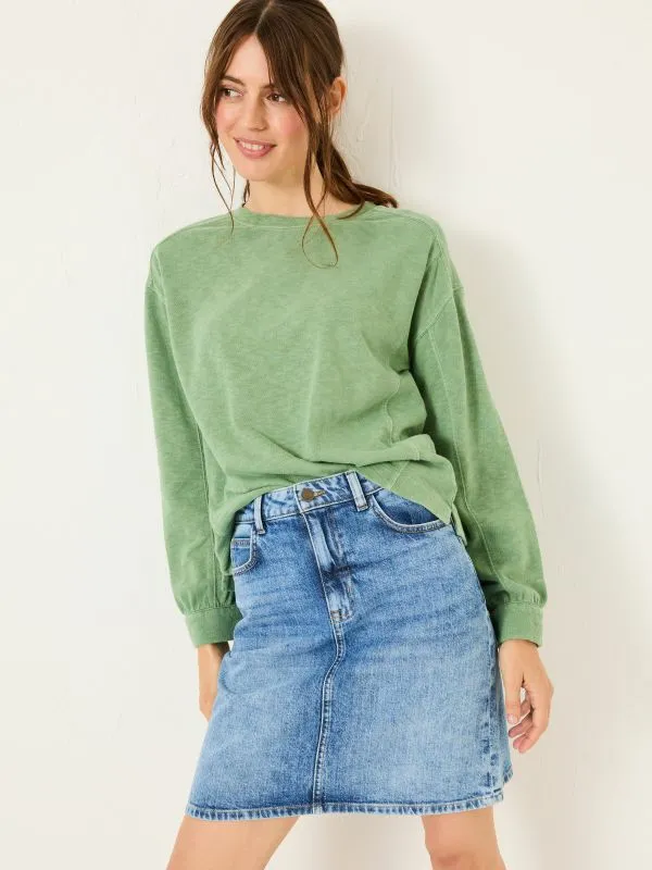 Fat Face Skirts Women Blue Denim Hattie Skirt