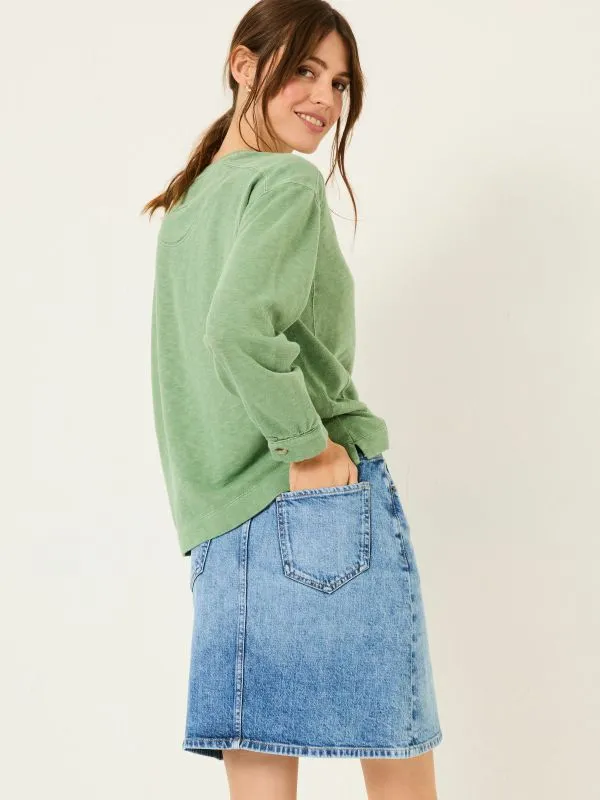 Fat Face Skirts Women Blue Denim Hattie Skirt