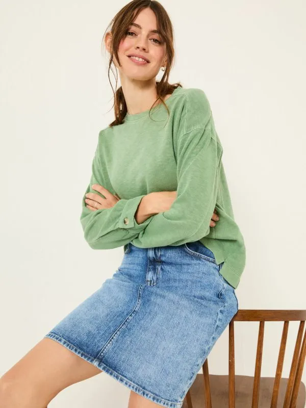 Fat Face Skirts Women Blue Denim Hattie Skirt