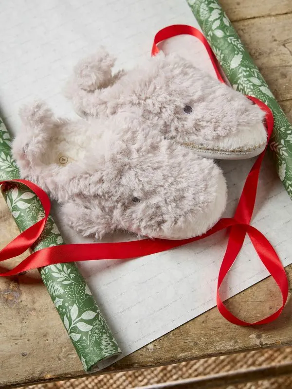 Fat Face Slippers Women Wynn Whale Light Grey Slippers
