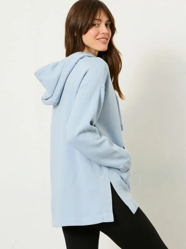 Fat Face Sweatshirts and Hoodies Women Blue Luna 100 Organic Cotton Hoodie