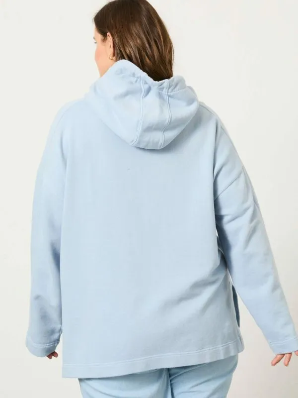 Fat Face Sweatshirts and Hoodies Women Blue Luna 100 Organic Cotton Hoodie