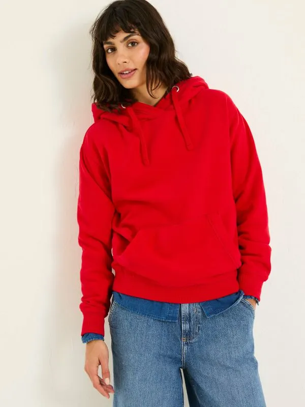 Fat Face Sweatshirts and Hoodies Women Bright Red Izzy Overhead Hoodie