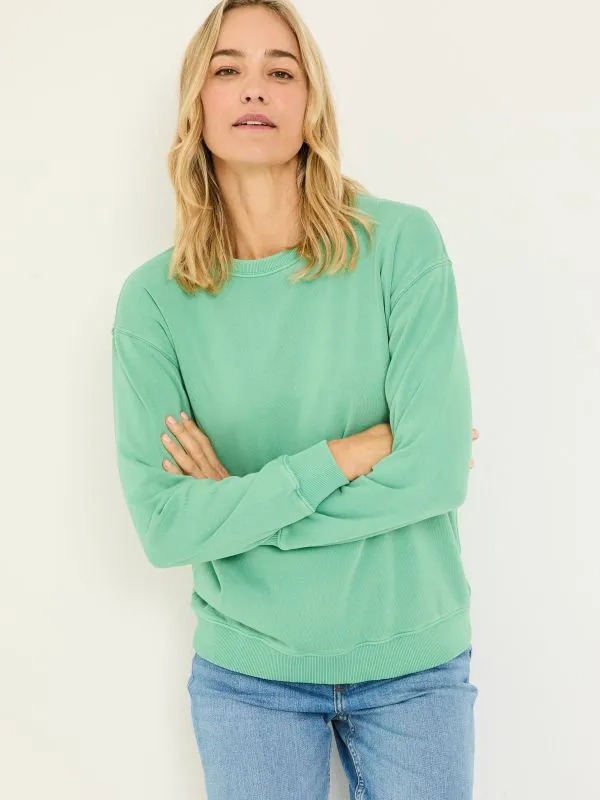 Fat Face Sweatshirts and Hoodies Women Jade Green Georgia Crew Sweatshirt