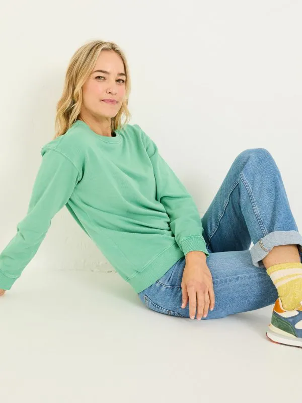 Fat Face Sweatshirts and Hoodies Women Jade Green Georgia Crew Sweatshirt