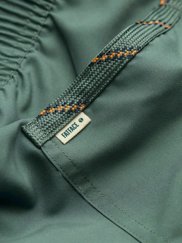 Fat Face Swimwear Men Khaki Green Trevose Cargo Swim Shorts