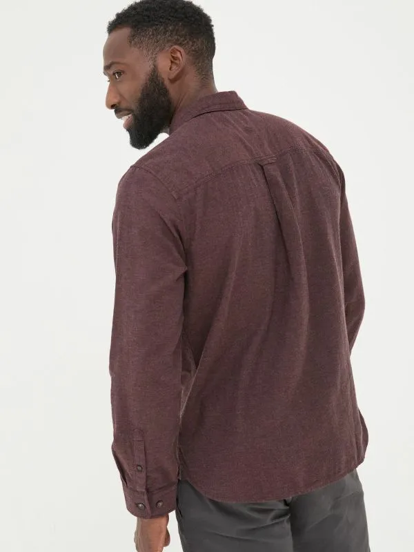 Fat Face Tall Collection Men Burgundy Red Long Sleeve Oxlow Plain 100 Cotton Shirt Fat Face Tall Collection Men Burgundy Red Long Sleeve Oxlow Plain 100 Cotton Shirt