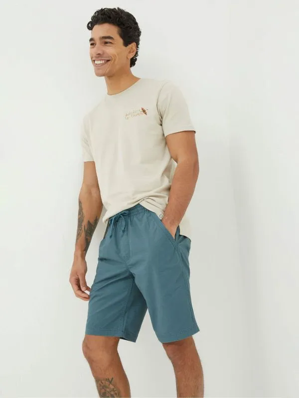 Fat Face Tall Collection Men Seaton Green PullOn Shorts