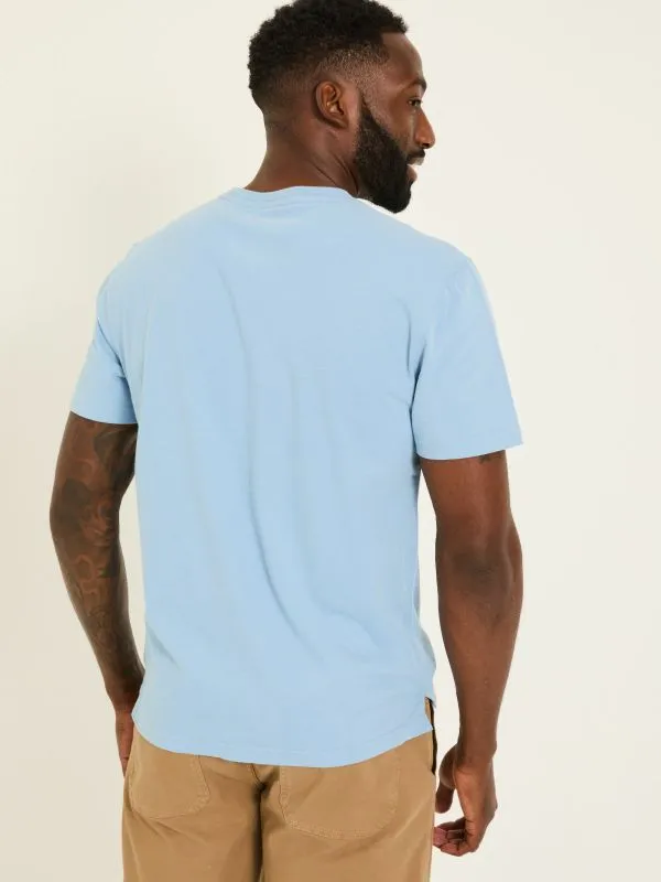 Fat Face Tops and TShirts Men Lulworth Light Blue TShirt