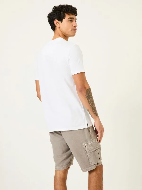 Fat Face Tops and TShirts Men White Woodside Slub Henley