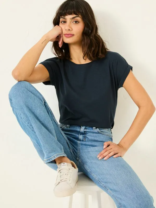 Fat Face Tops and TShirts Women Ivy Organic Cotton Navy TShirt