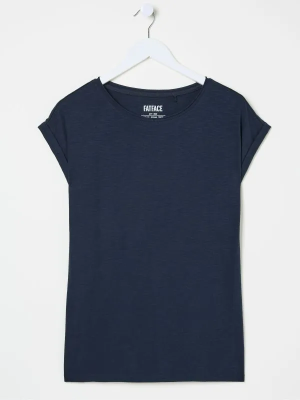 Fat Face Tops and TShirts Women Ivy Organic Cotton Navy TShirt