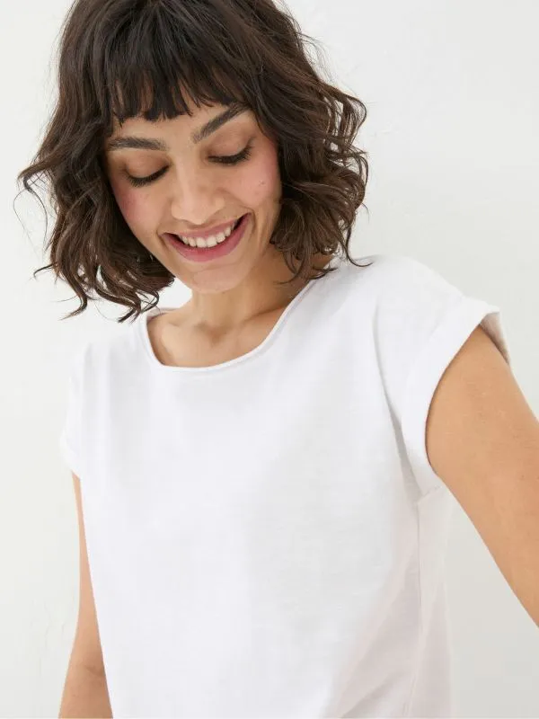 Fat Face Tops and TShirts Women Ivy Organic Cotton White TShirt