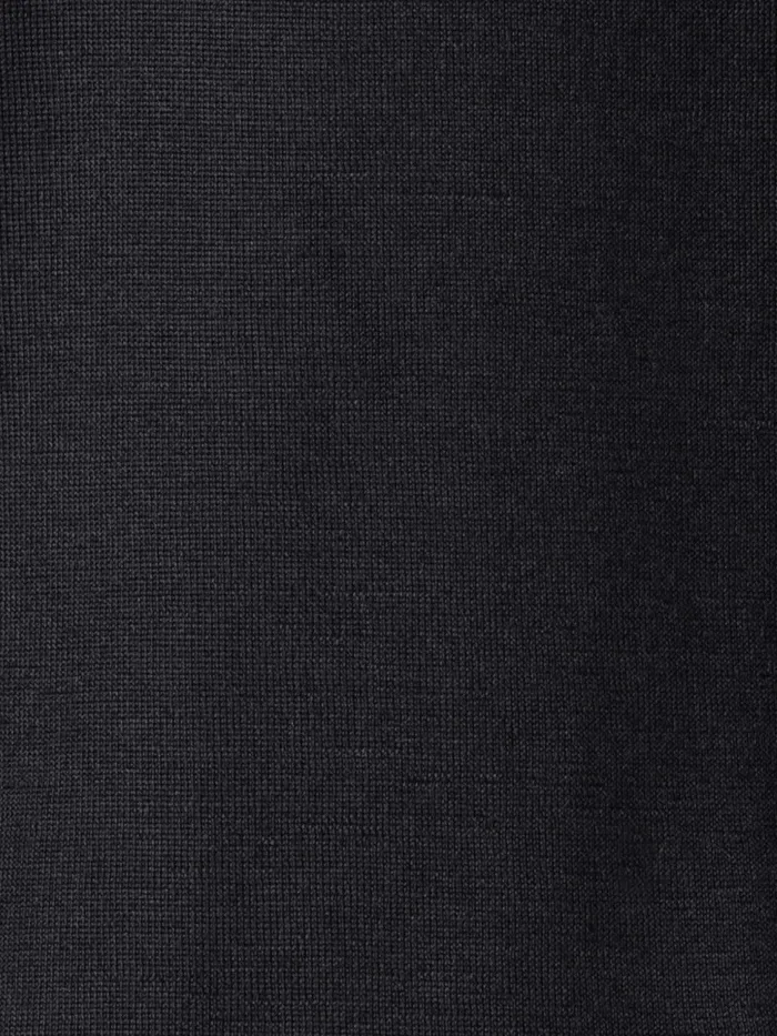 Fine Gauge Cashmere Silk Knit Pullover Charcoal Women Akris Cashmere