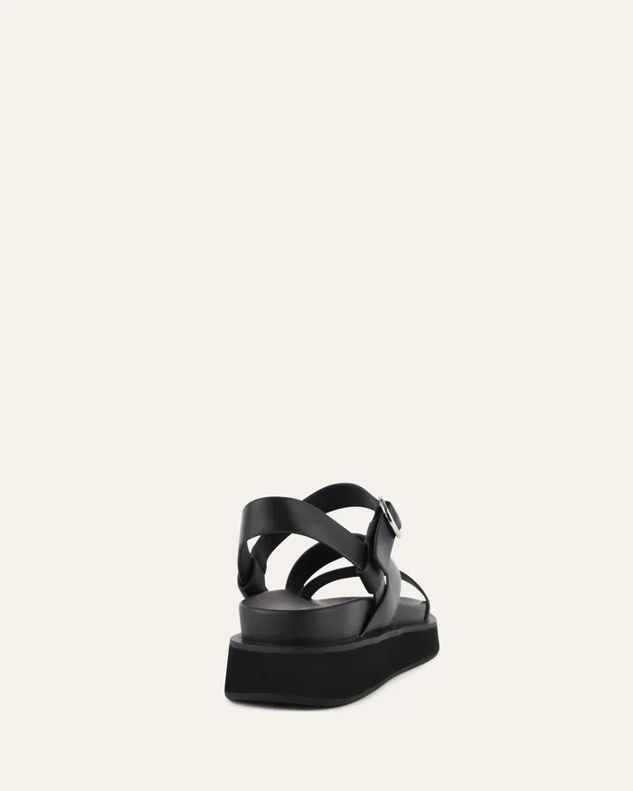 FLAT SANDALS Women jomercer Marais flat sandals black leather