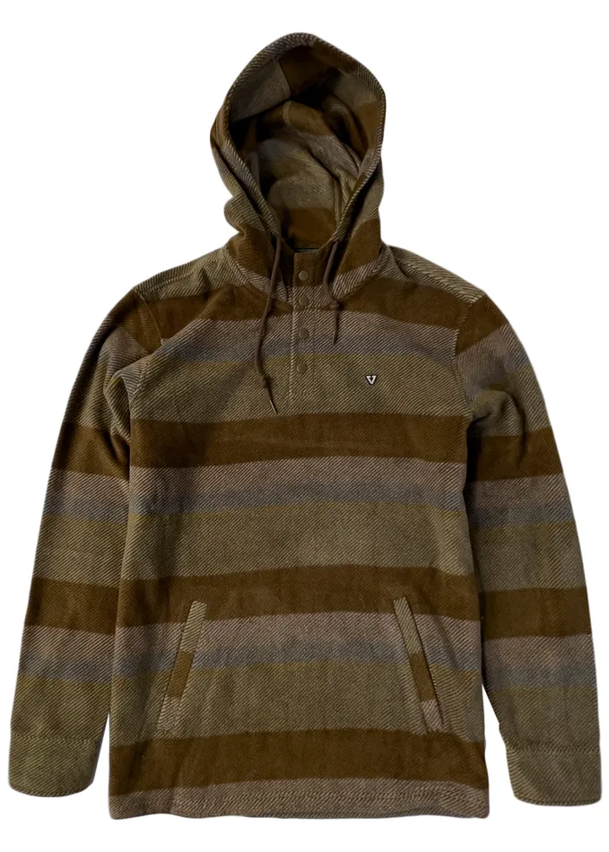Fleece and Hoodies Vissla Men EcoZy Hooded Popover Kangaroo