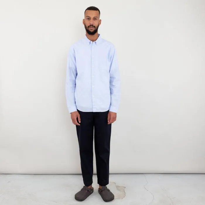 Folk Clothing Shirts Relaxed Fit Shirt 8211 Blue Texture 8211 Mens