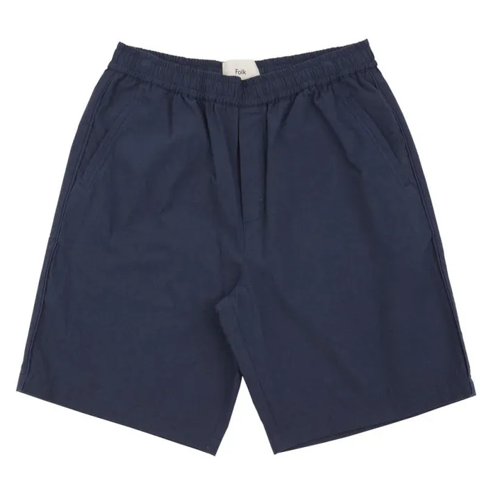 Folk Clothing Shorts Assembly Short 8211 Ash Navy Crinkle 8211 Mens