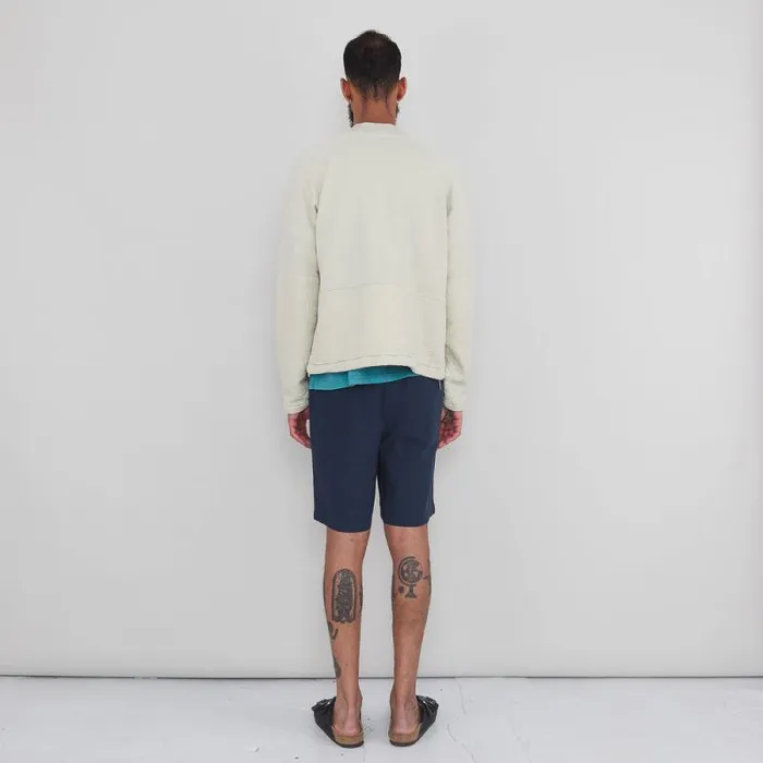 Folk Clothing Shorts Assembly Short 8211 Ash Navy Crinkle 8211 Mens