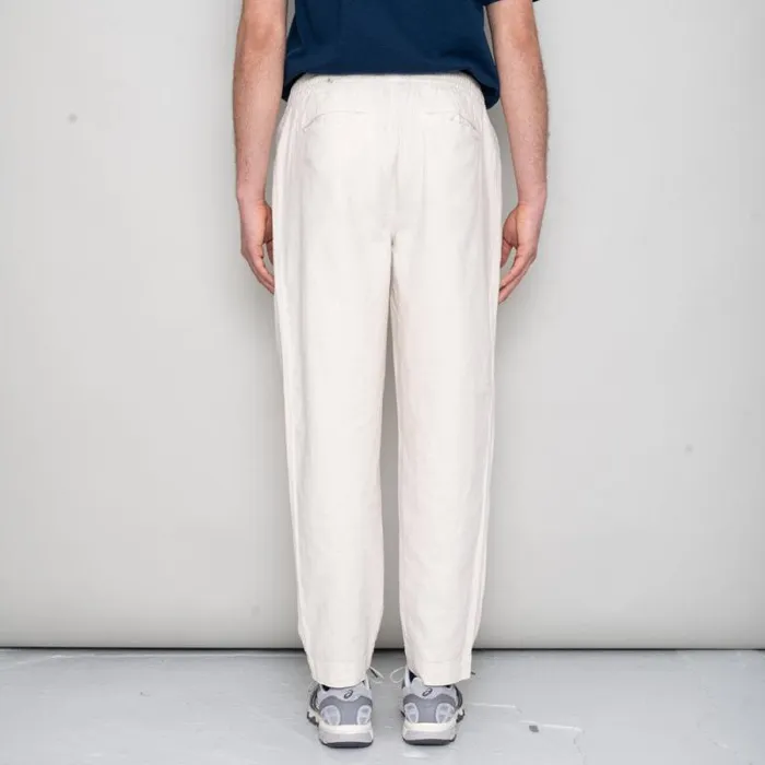 Folk Clothing Trousers Drawcord Assembly Pant 8211 Natural Linen 8211 Mens