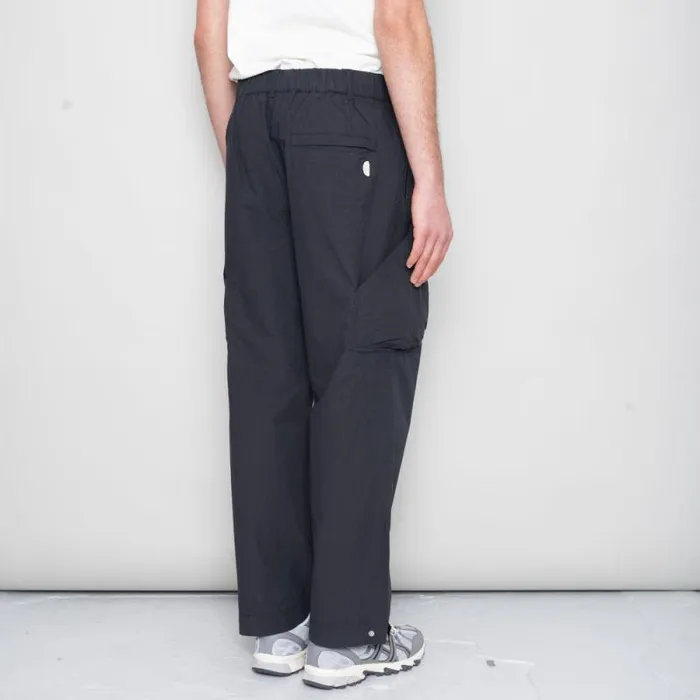 Folk Clothing Trousers Prism Cargo Pant 8211 Black Washed Poplin 8211 Mens