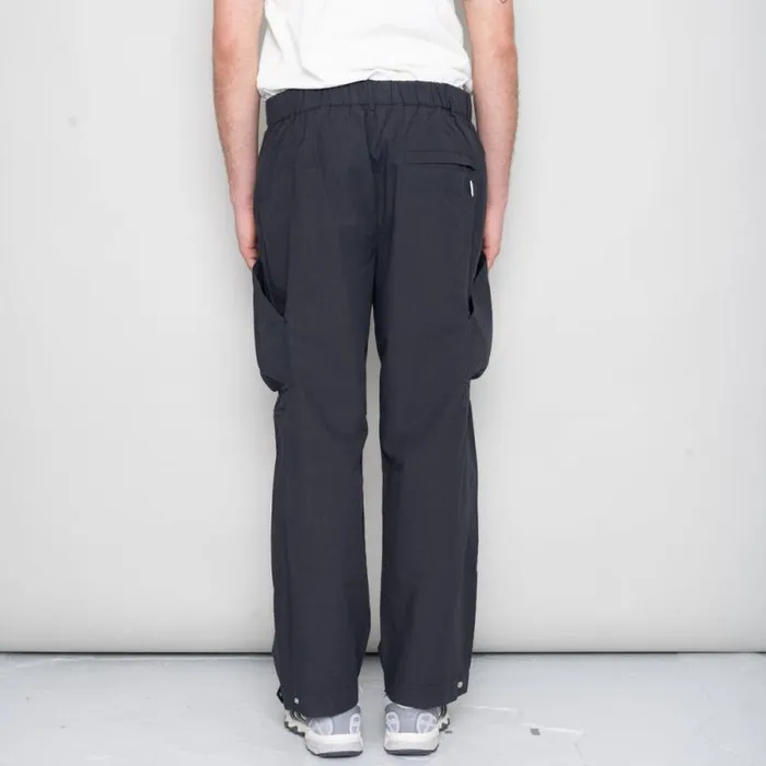 Folk Clothing Trousers Prism Cargo Pant 8211 Black Washed Poplin 8211 Mens