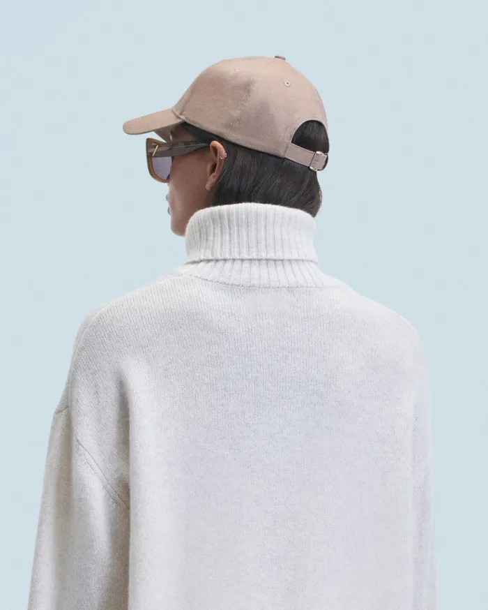 From Future Caps Embroidered Heart Curved Visor Cap Taupe