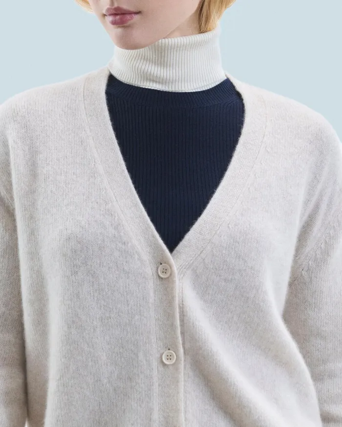 From Future Cashmere Sweaters Women Cardigan Sweater Beige Moulin