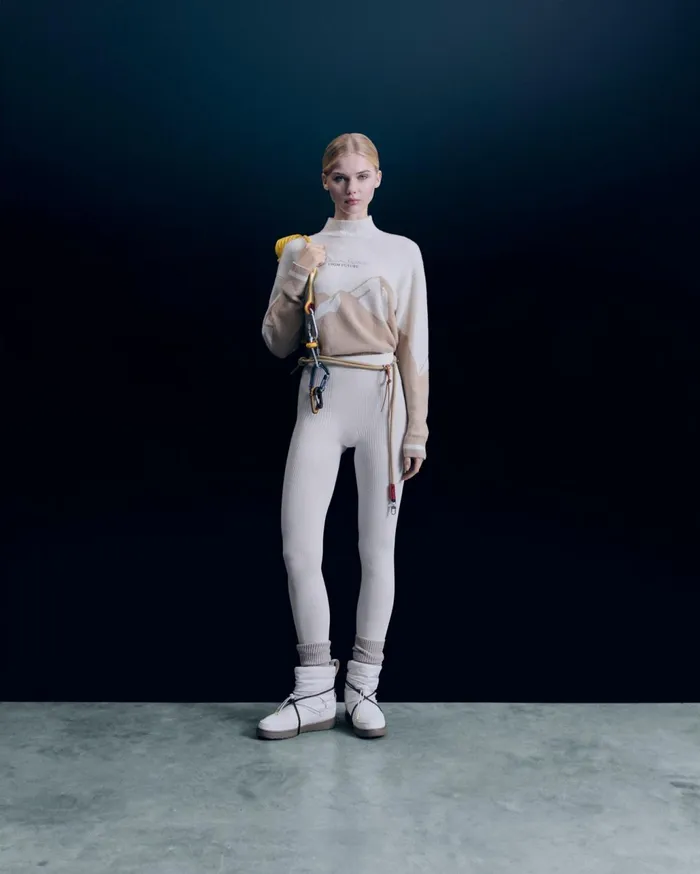 From Future Cashmere Sweaters Women Mock Neck Ski Sweater Beige