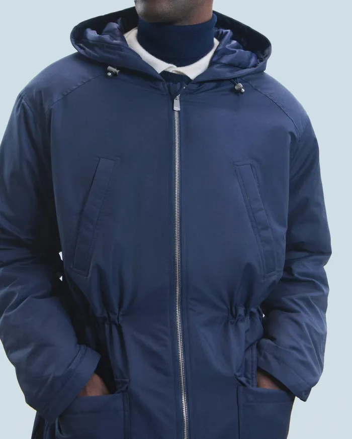 From Future Coats and Jackets Men Outerwear Parka Navy