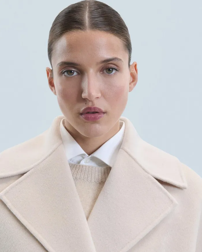 From Future Coats and Jackets Women Outerwear Peacoat Jacket Sand