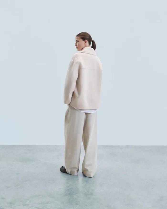 From Future Coats and Jackets Women Outerwear Peacoat Jacket Sand