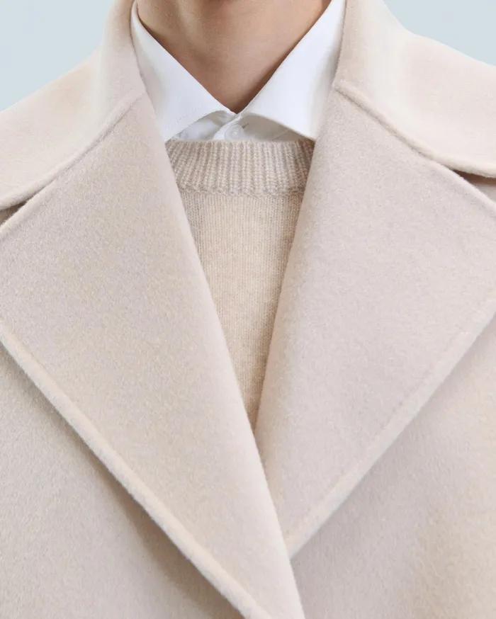 From Future Coats and Jackets Women Outerwear Peacoat Jacket Sand