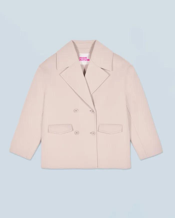 From Future Coats and Jackets Women Outerwear Peacoat Jacket Sand