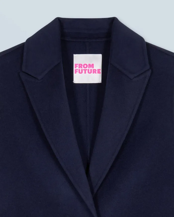 From Future Coats and Jackets Women Outerwear Sleeveless Coat Navy