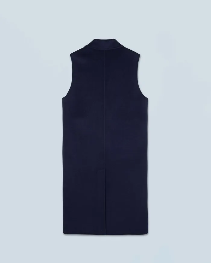 From Future Coats and Jackets Women Outerwear Sleeveless Coat Navy
