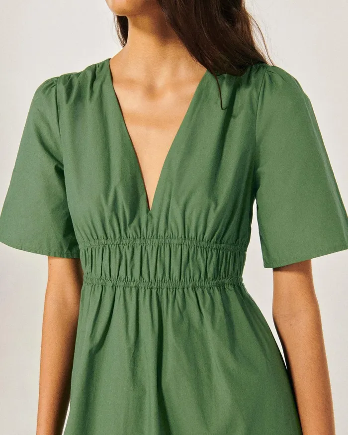 From Future Dresses and Jumpsuits Women Gianna Short Sleeve Long Dress Khaki