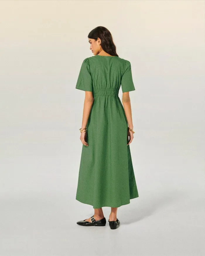 From Future Dresses and Jumpsuits Women Gianna Short Sleeve Long Dress Khaki