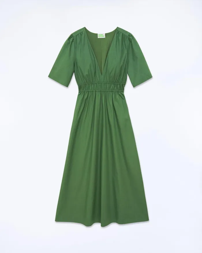 From Future Dresses and Jumpsuits Women Gianna Short Sleeve Long Dress Khaki