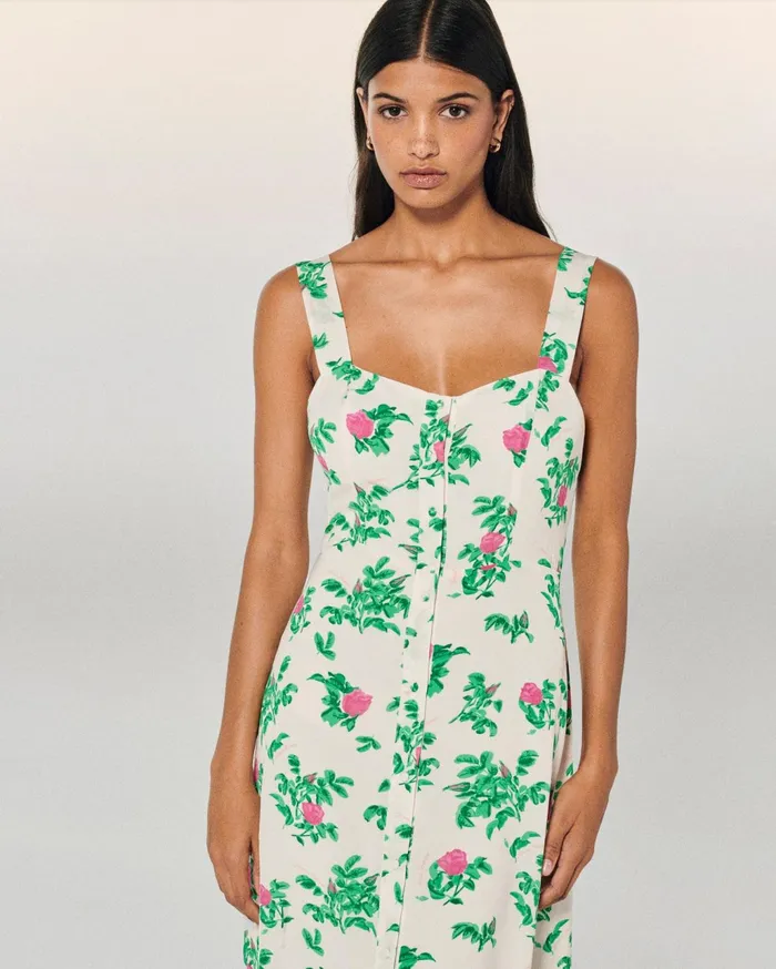 From Future Dresses and Jumpsuits Women Leatitia Long Strap Dress Spring Flower