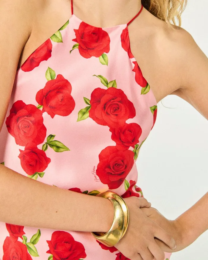 From Future Dresses and Jumpsuits Women Selena Short Strap Dress Hot Roses