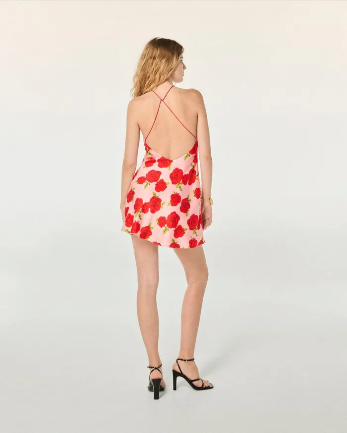 From Future Dresses and Jumpsuits Women Selena Short Strap Dress Hot Roses