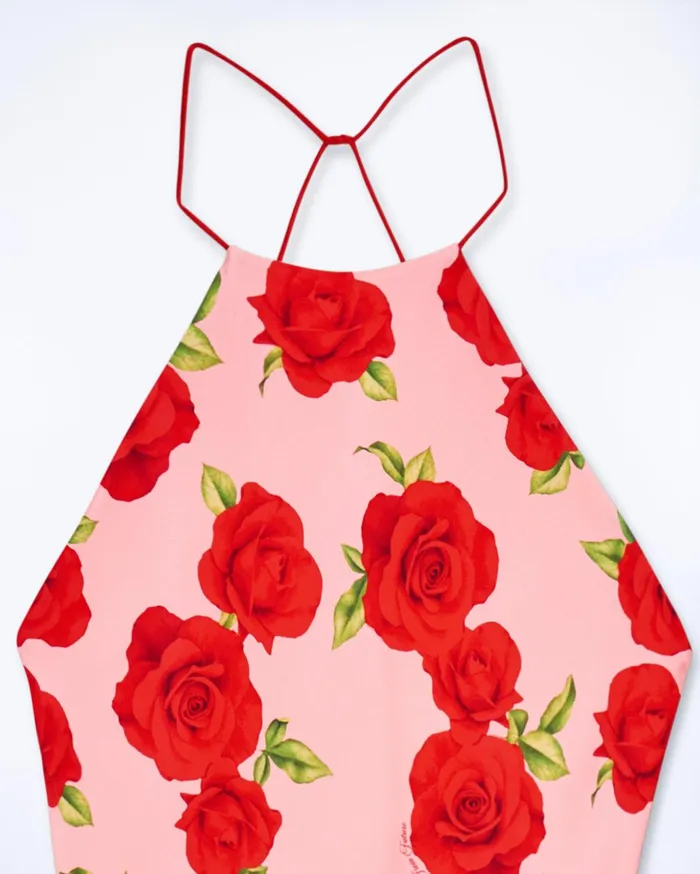 From Future Dresses and Jumpsuits Women Selena Short Strap Dress Hot Roses