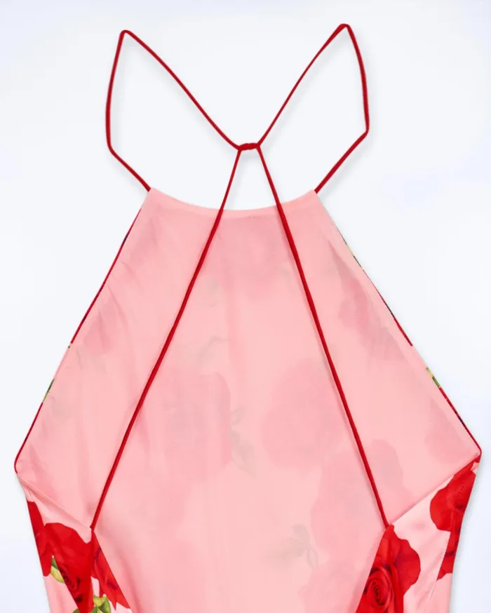 From Future Dresses and Jumpsuits Women Selena Short Strap Dress Hot Roses