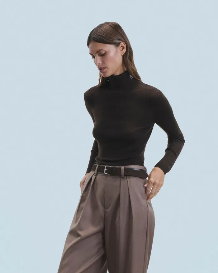 From Future Merino Wool Sweaters Women Turtleneck Sweater Utopic Green